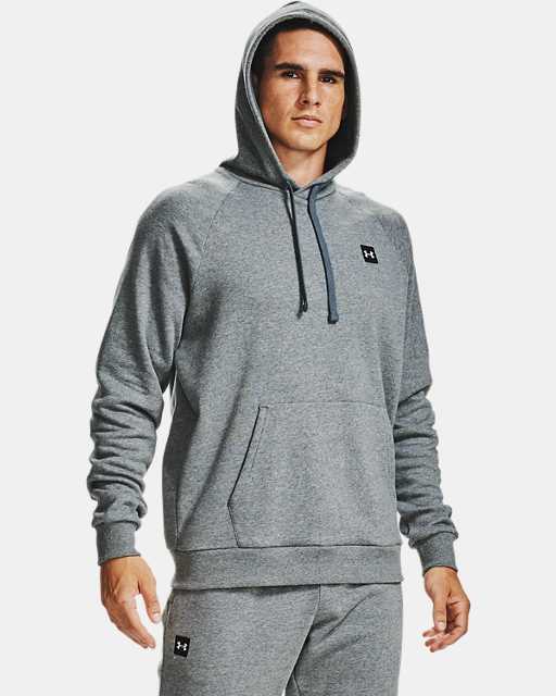 Red gym and workout clothes Under Armour Activewear Under Armour Rival Fleece Big Logo Hoodie in Orange Save 55% gym and workout clothes Mens Activewear for Men 